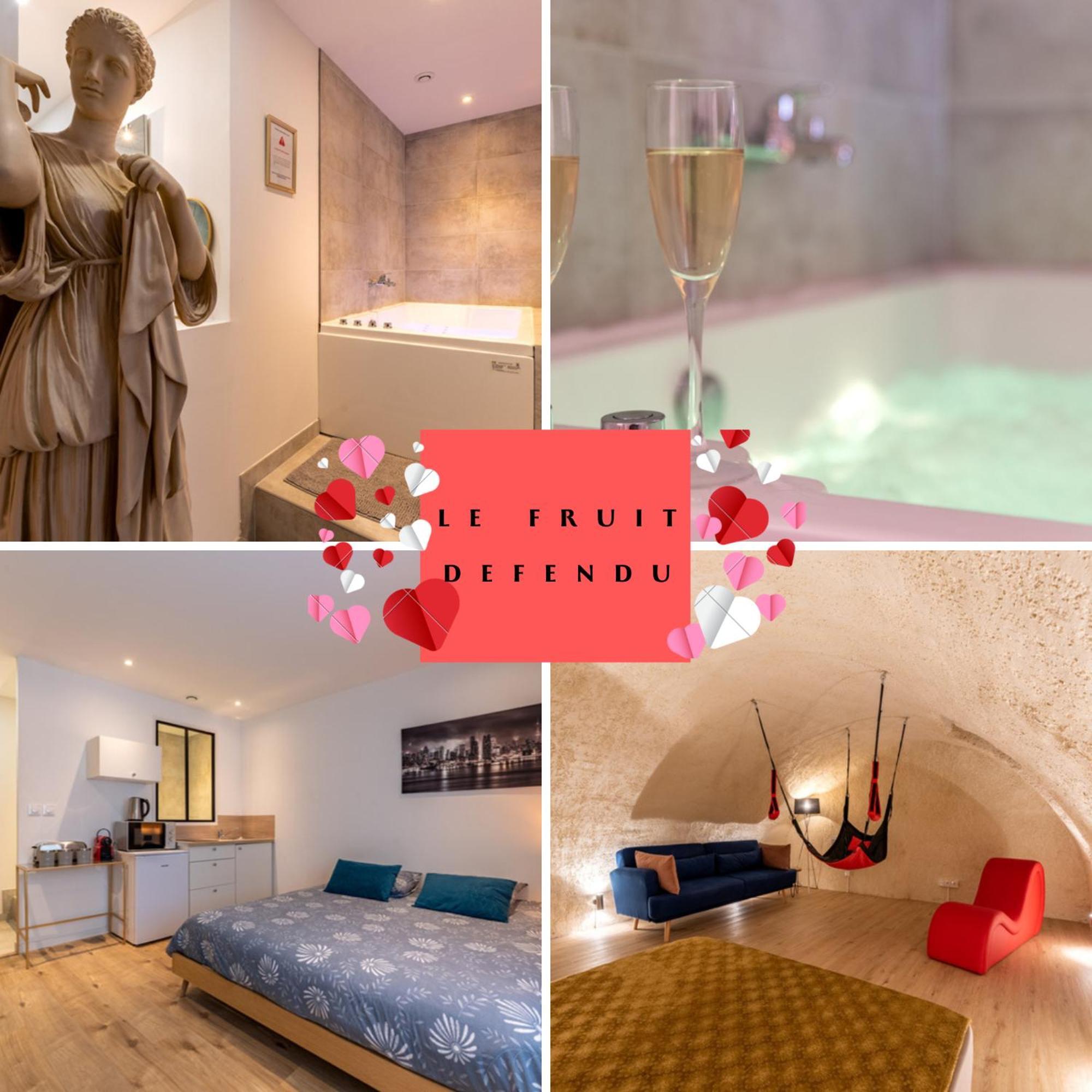 Le Fruit Defendu "Love Room" Jacuzzi Centre Ville Rouen Exteriör bild